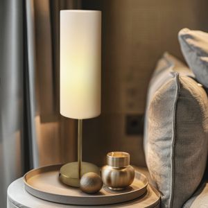 Modern table lamp white, Gaya, with switch