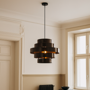 Rustic pendant light brown, Jana