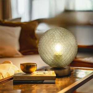 Retro table lamp green, Johnson, with switch