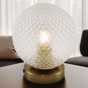 Retro table lamp transparent, Johnson, with switch