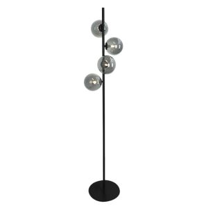 Design floor lamp grey, Remo, with switch