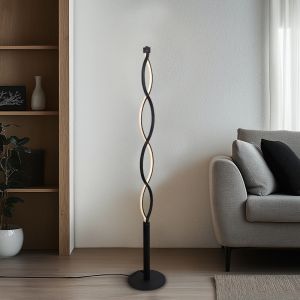 Design floor lamp black, Kuno, 36W, 3000K LED, 3-step dimmable