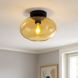 Design ceiling light amber, Luca