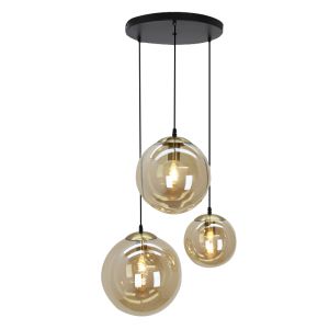 Design pendant light amber, Dolf
