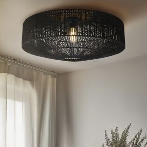 Rustic ceiling light black, Pippa