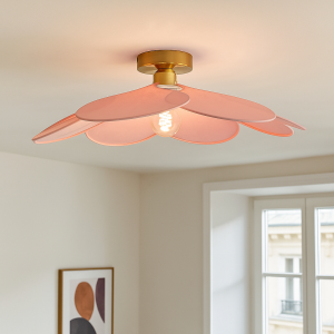 Rustic ceiling light pink, Nena