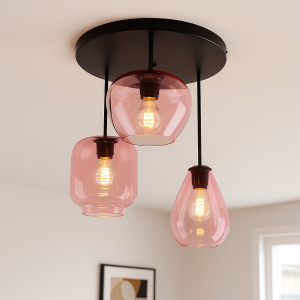Modern ceiling light pink, Caia