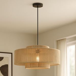 Rustic pendant light brown, Selena