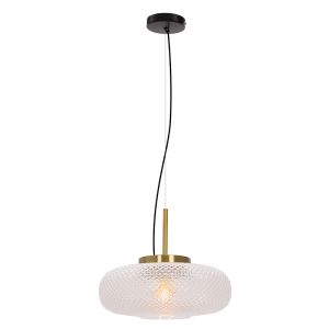 Retro pendant light transparent, Johnson