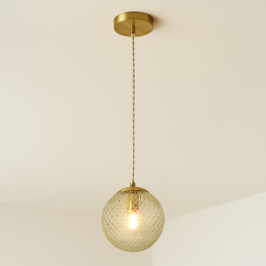 Retro pendant light green, Johnson