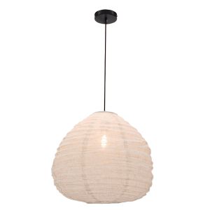 Rustic pendant light beige, Leila
