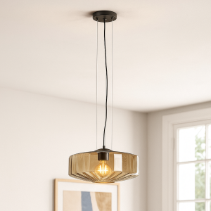 Design pendant light amber, Sevda