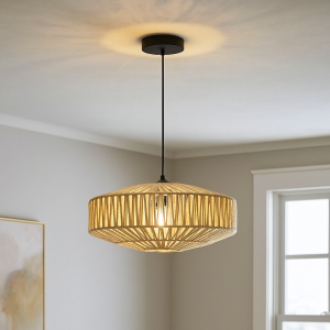 Rustic pendant light brown, Selena