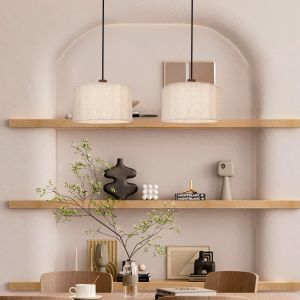 Rustic pendant light beige, Loulou