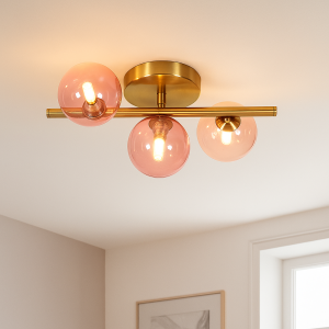 Design ceiling light pink, Remo
