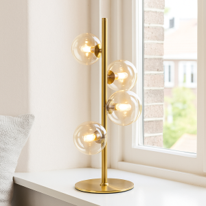 Design table lamp transparent, Remo, with switch