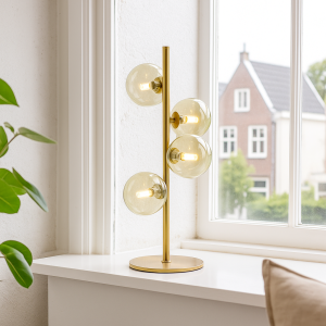 Design table lamp green, Remo, with switch