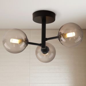 Modern bathroom ceiling light amber, Amer, IP44