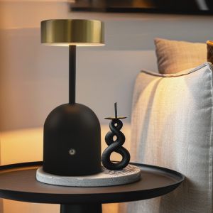 Modern table lamp brass, Isabel, 3W, 3000K LED, with switch