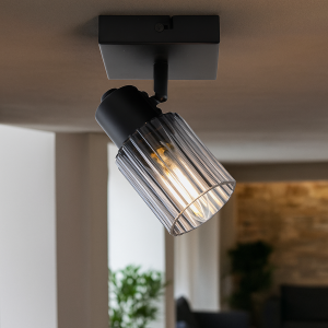 Retro ceiling spotlight grey, Omer