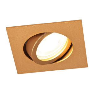 Metal recessed light brass, Scott