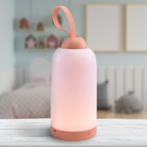 Pink kid's night light plastic, Esper, 3W, 3000K LED, 3-step dimmable