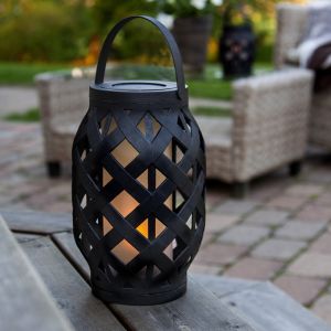 Plastic outdoor table lamp black, Alkan, 0,15W, 3000K LED, IP44