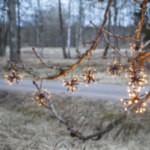 Plastic Christmas light black, 3,1W, 2200K LED, IP44