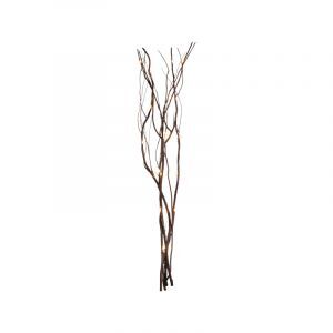 Brown willow branches with lighting, 60cm high, on battery