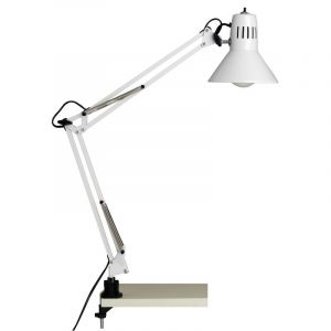 Metal clip spotlight white, Katharina, with switch