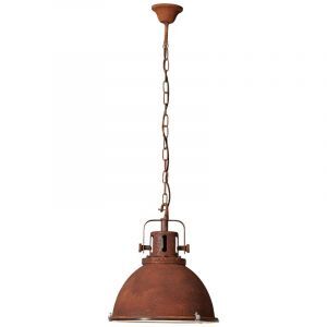 Industrial pendant light rust coloured, Alexi