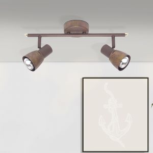 Metal ceiling spotlight copper, Rieko