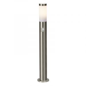 Plastic outdoor floor lamp with motion sensor chrome, Tom, IP44