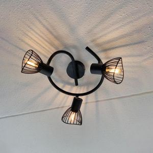Industrial ceiling spotlight black, Aina