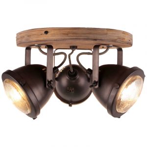 Wood ceiling spotlight brown, Elena