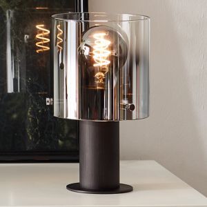 Design table lamp brown, Nour, with switch