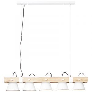 Wood pendant light brown, Audrey