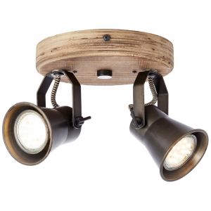 Wood ceiling spotlight brown, Carolyn
