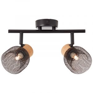 Cork ceiling spotlight black, Kayo