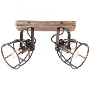 Industrial ceiling spotlight black, Esmee