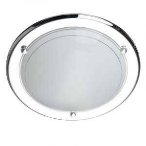 Glass ceiling light chrome, Angely