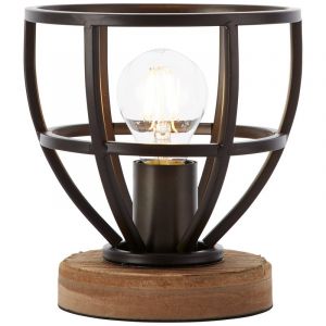Modern table lamp black, Esmee, with switch