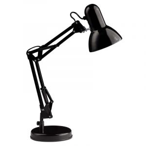 Industrial desk lamp black, Naline, with switch