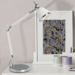 Design desk lamp chrome, Luuke, with switch