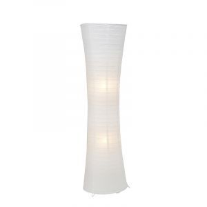 Metal floor lamp white, Isalie, with switch