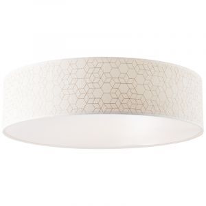 Modern flush ceiling light white, Bojana