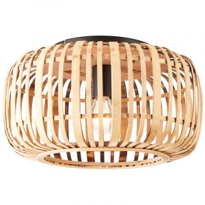 Wood flush ceiling light brown, Brain