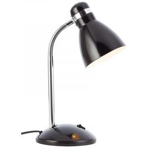 Plastic desk lamp black, Santana, with switch