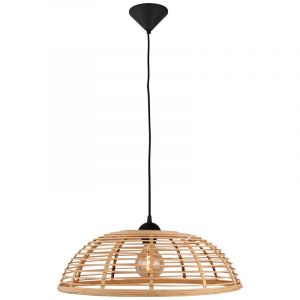 Wood pendant light black, Deacon
