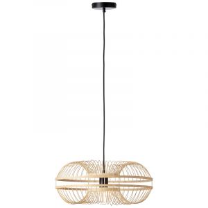 Wood pendant light black, Harrie
